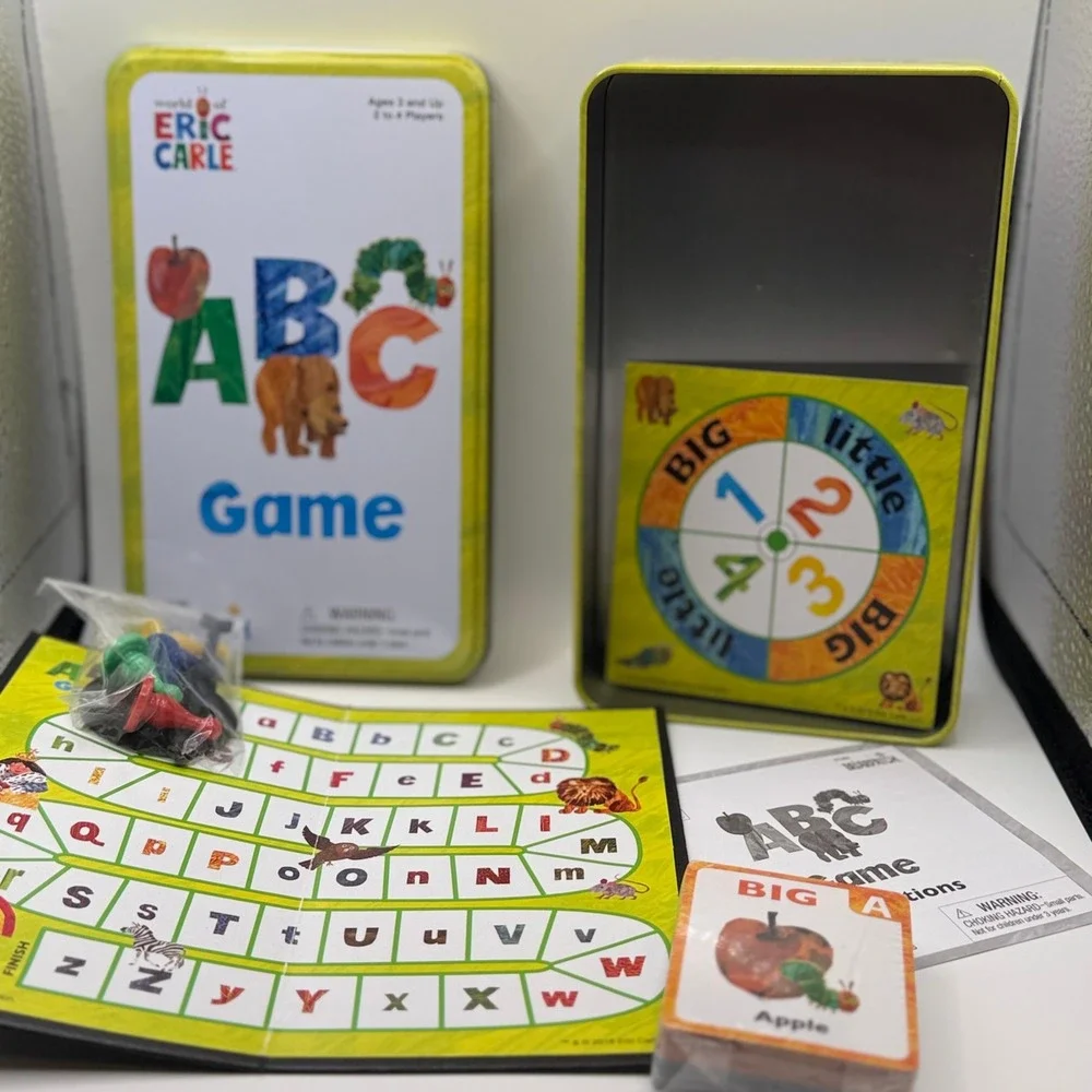 The World of Eric Carle ABC Game Tin Briarpatch Educational Learning for Kids 3+